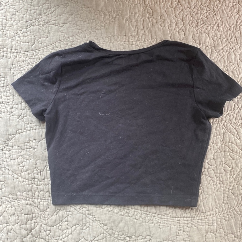 Black crop top